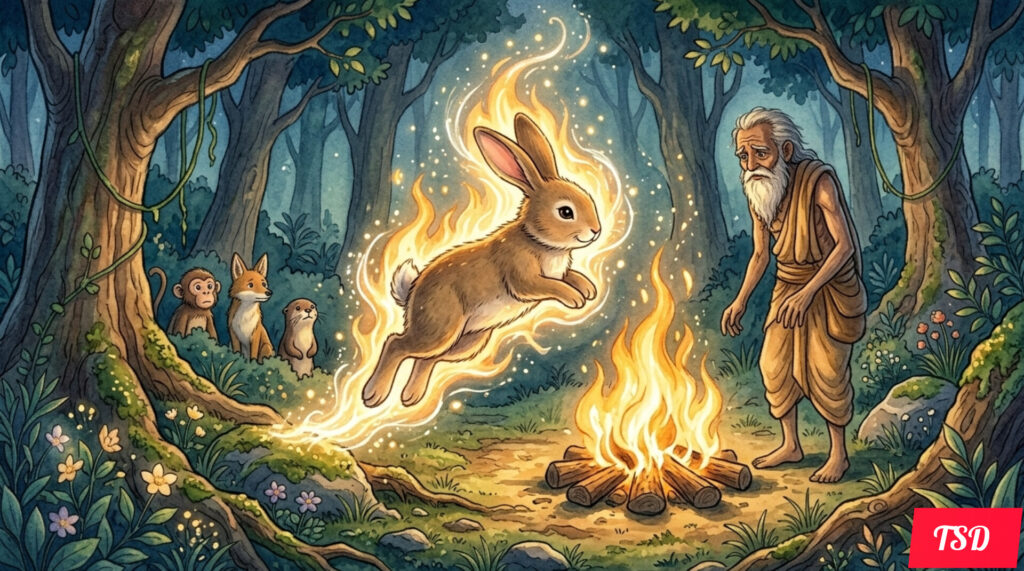 The bunny on the moon