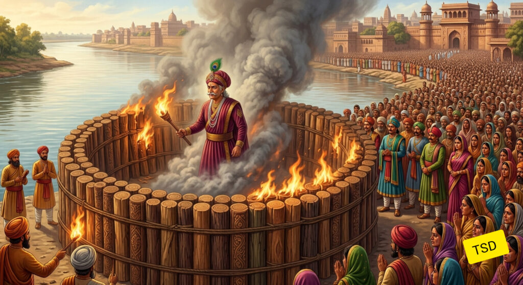 बीरबल ने अपनी चिता में खुद आग लगा ली