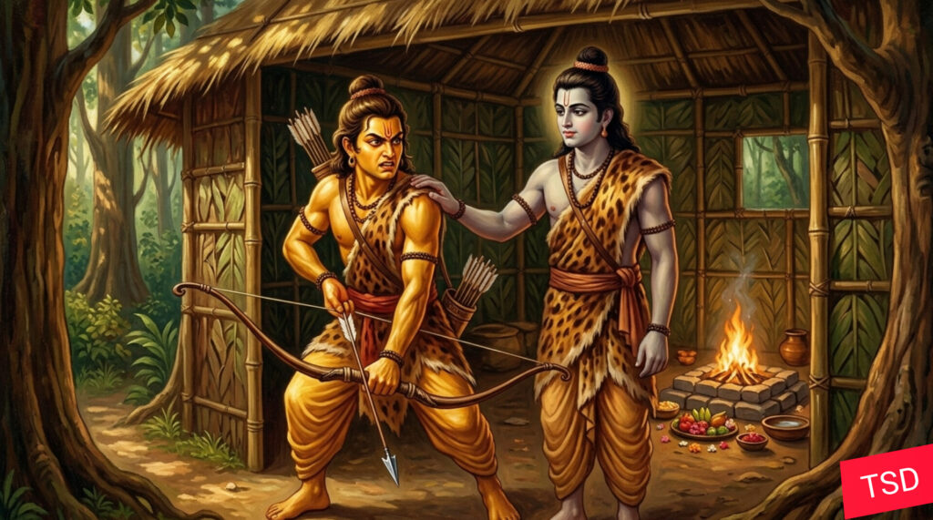राम भरत मिलाप — लक्ष्मण का क्रोध