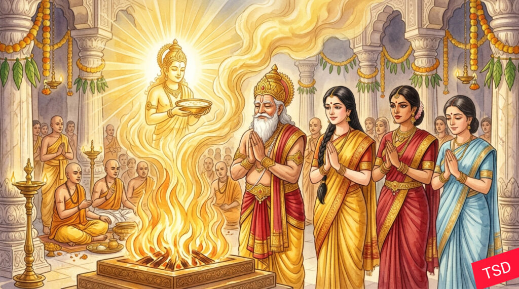 राम को 14 साल का वनवास — पुत्रकामेष्टि यज्ञ में दशरथ को चार पुत्रों की प्राप्ति