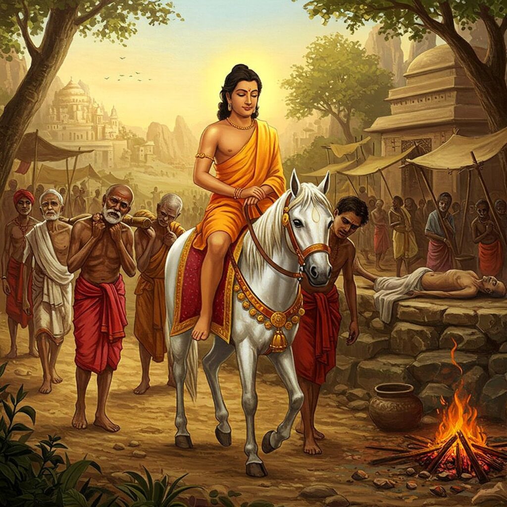 राज्य में भ्रमण करते बुद्ध