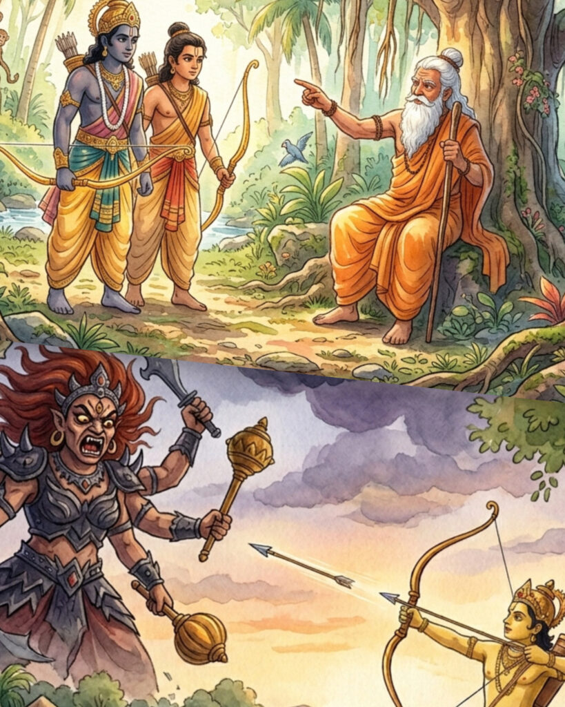 who killed tadka in ramayana